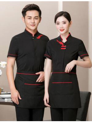 西餐厅饭店火锅店餐饮服务员工作服上衣YLYS-1914图2