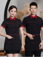 酒店餐饮服务员工作服上衣围裙闪亮星73-C0204011图2