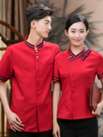 西餐厅饭店火锅店餐饮蝴蝶结服务员工作服LYDS-8912-8917图2