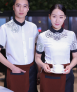 西餐厅饭店火锅店餐饮印花服务员工作服上衣LYDS-8938-8943图2