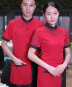 西餐厅饭店火锅店餐饮印花服务员工作服上衣LYDS-8938-8943图3