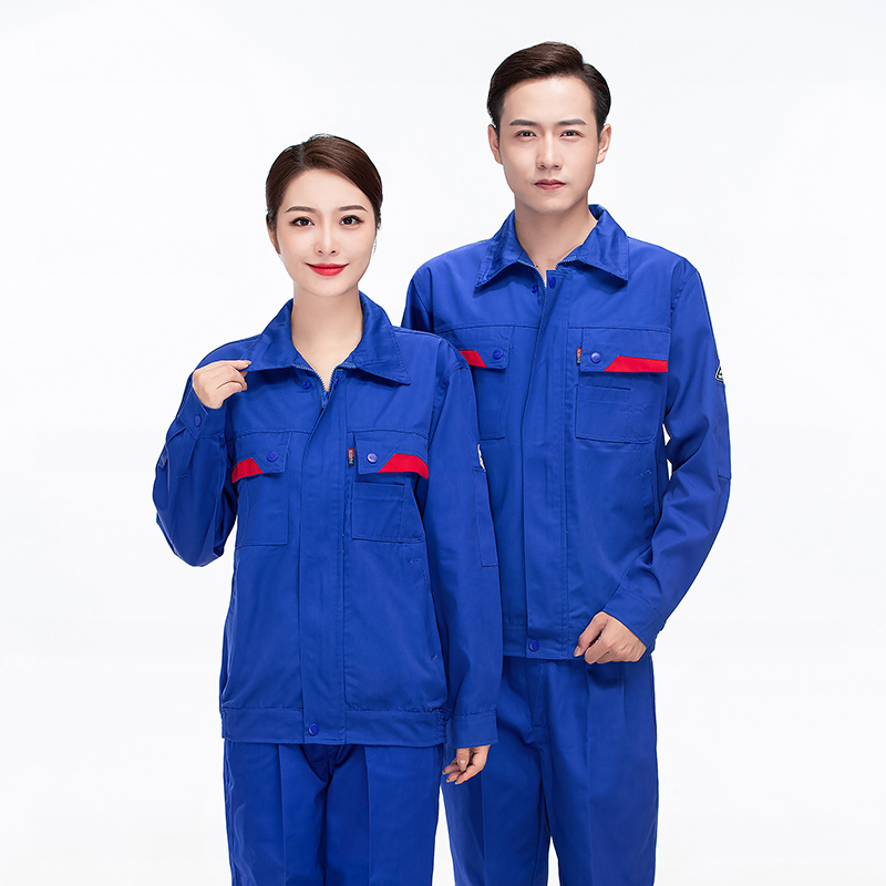 全内包边工艺涤棉防静电工程服长袖工装AQS-2188套装图3