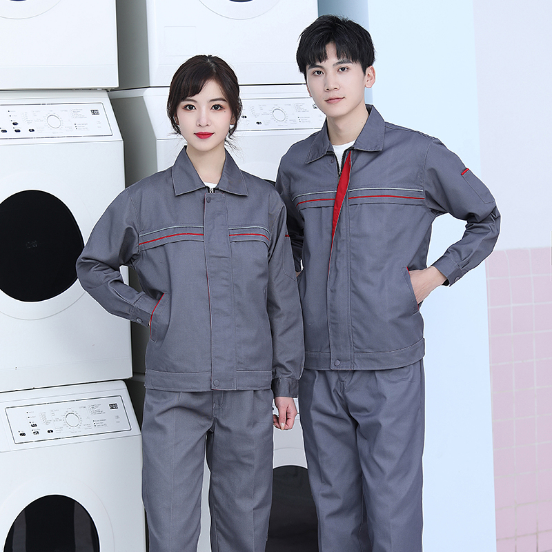 全工艺涤棉工作服工装套装HBY-T1801-T1805套装图5