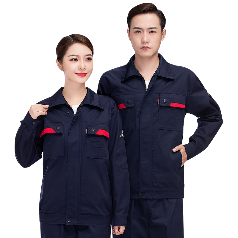 全内包边工艺涤棉防静电工程服长袖工装AQS-2188套装图2