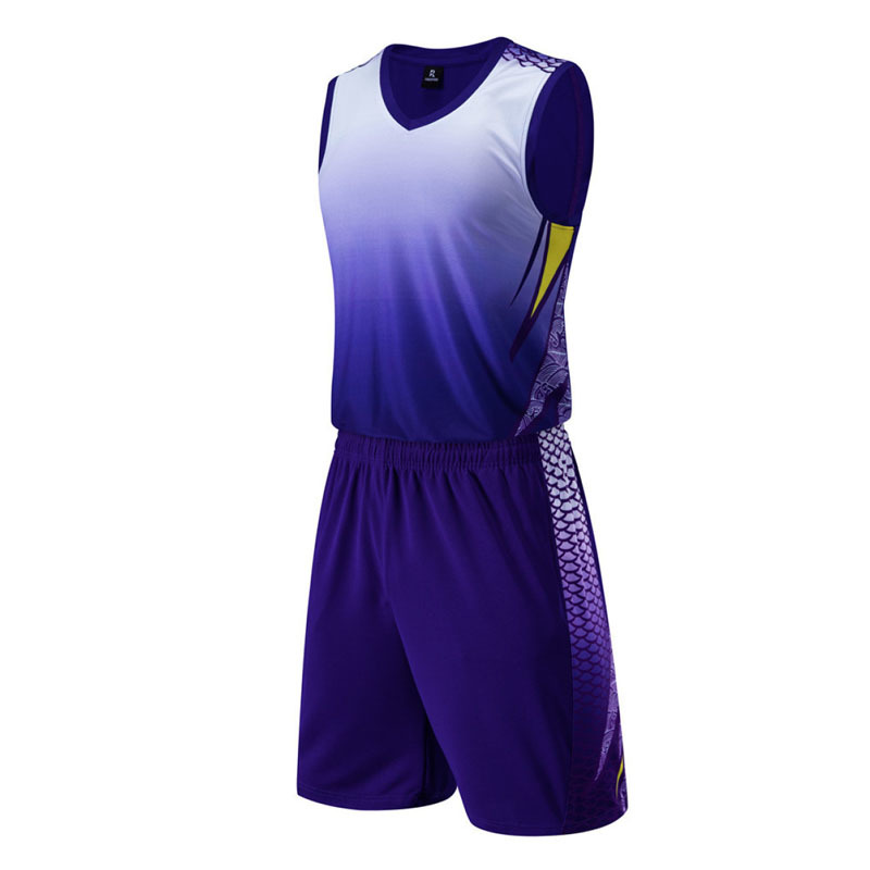 比赛球衣训练队服速干透气NBA篮球服套装GY6-8415男图2